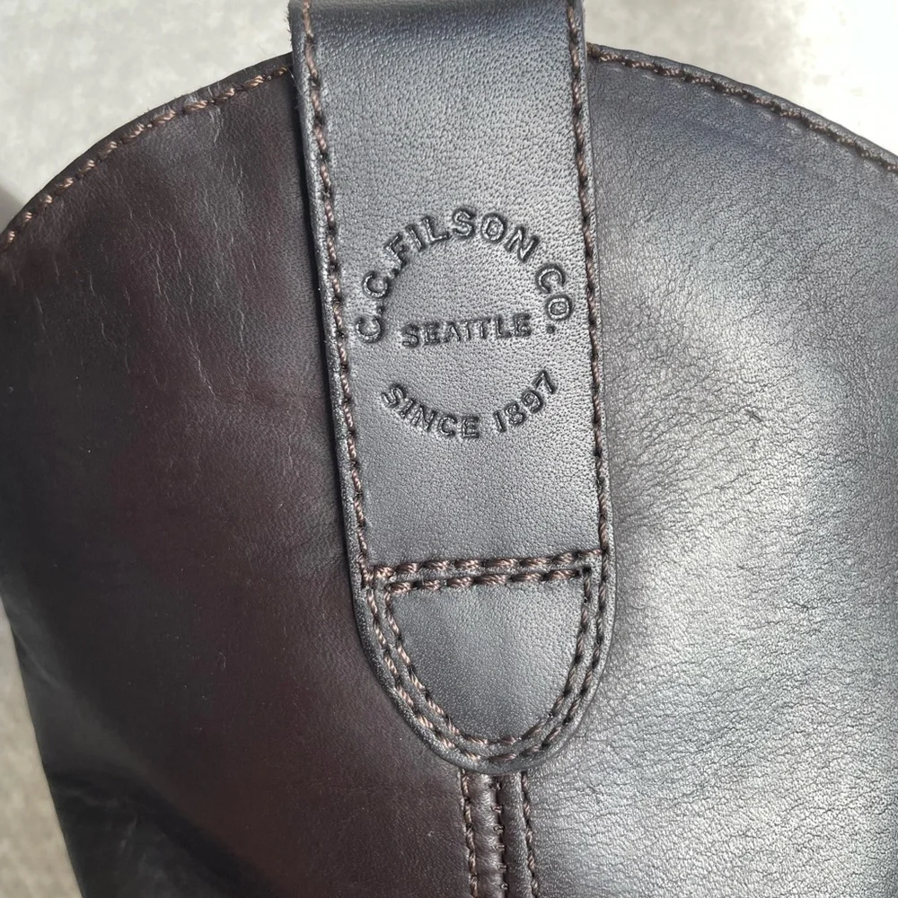 Filson Men’s Pull-On Roper Boots, Chocolate Brown, Size 9.5 - Picture 6 of 9